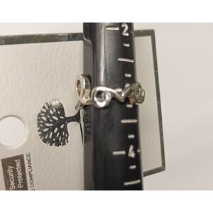 New Design Love Script Ring Womens Size 3 Silver Tone Cursive Statement Band